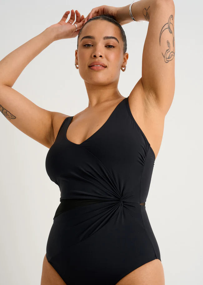 Mesh Panel One-Piece