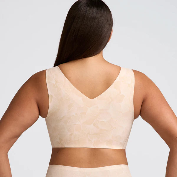 Evelyn & Bobbie Defy Wire Free Bra - Champagne Ginkgo