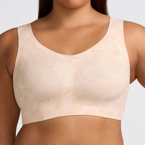 Evelyn & Bobbie Defy Wire Free Bra - Champagne Ginkgo