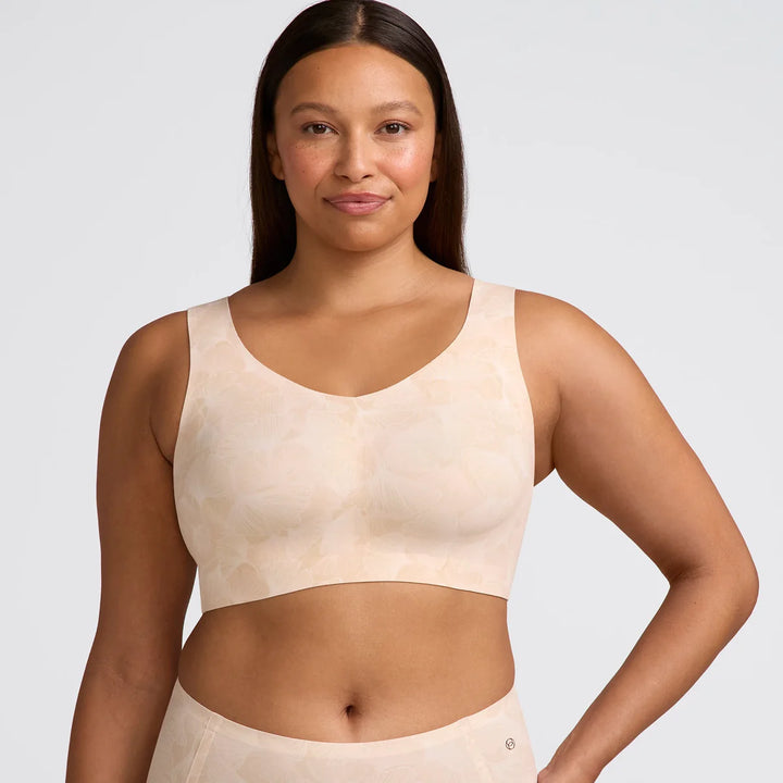 Evelyn & Bobbie Defy Wire Free Bra - Champagne Ginkgo