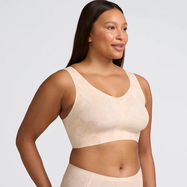 Evelyn & Bobbie Defy Wire Free Bra - Champagne Ginkgo