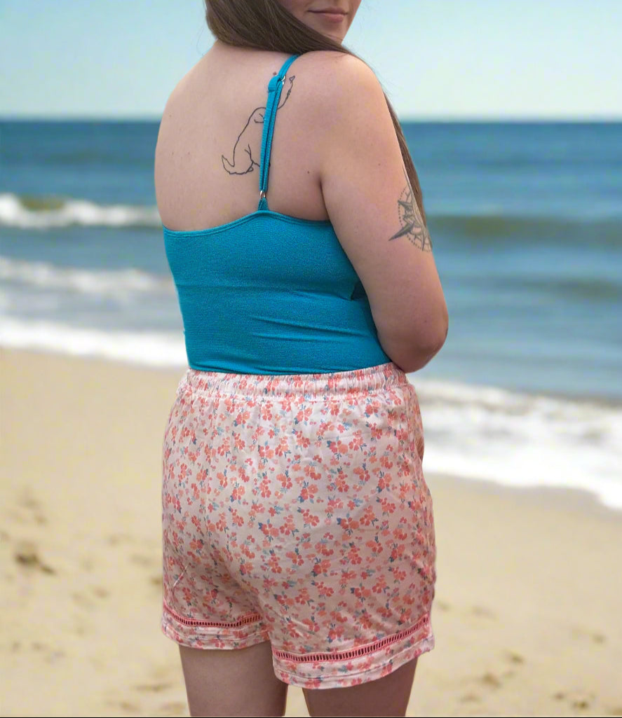 Ditsy Floral Beach Shorts