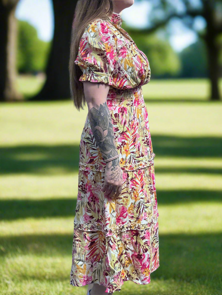 Papa Floral Tiered Maxi Dress