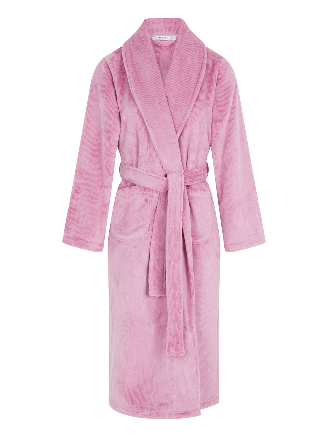 Femilet Teddy Wrap Robe - Rose Mauve
