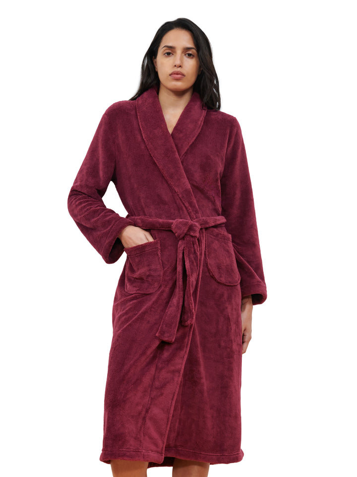 Femilet Teddy Wrap Robe - Porto