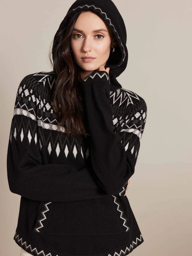 Plush Knit Ski Hoodie Sweater
