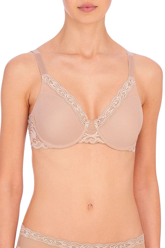 Natori Feathers Plunge T-Shirt Bra  - Cafe