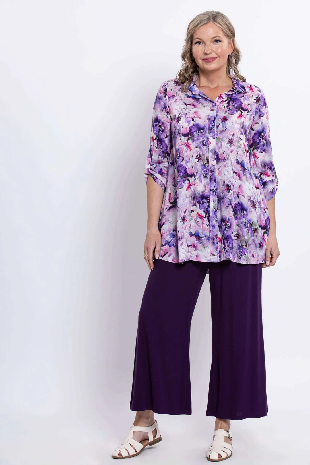 Celine Linen / Bamboo Blouse - Royale Dynasty