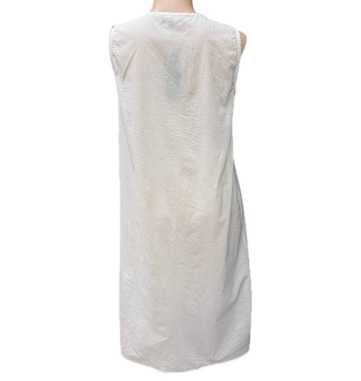 Papa Sleeveless Button Front Cotton Nightgown