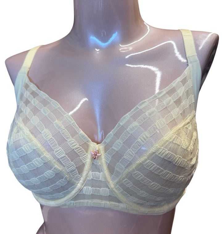 Scarlet Blue Bonbon Full Coverage Lace Underwire - Buttercream