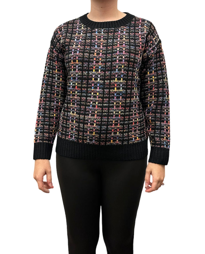 Rainbow Knit Sweater - Size Medium