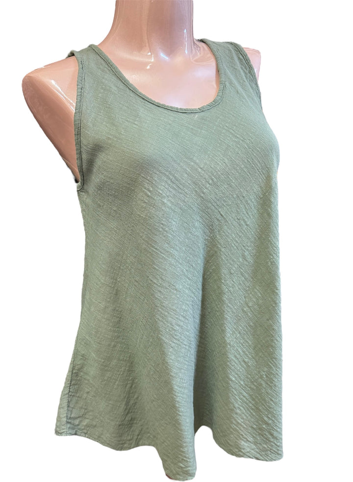 Solid Cotton Tank Top