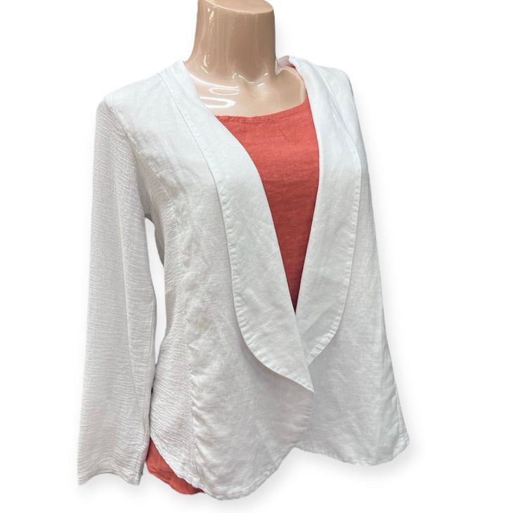 Papa Linen Blazer - White