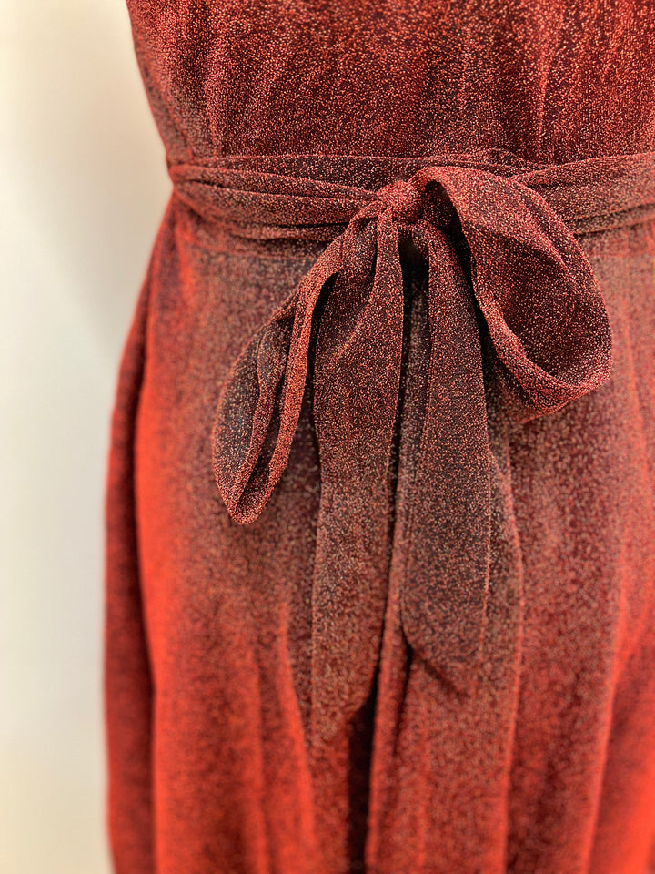 Burgundy Holiday Glitter Dress