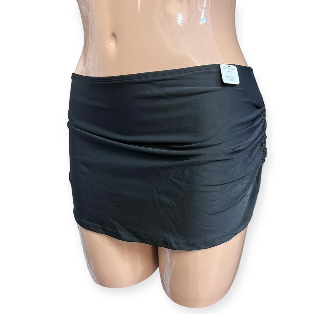 Core High Waist Skirt with Adjustable Sides Swim Bottom