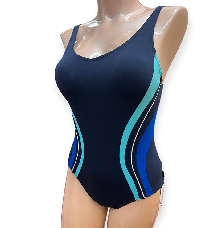 Finz V-Neck Sway Splice 1 pc Swimsuit