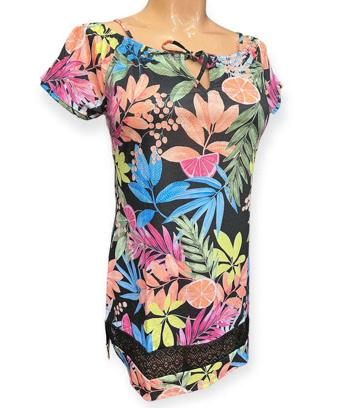 Summery Crush Off Shoulder Tunic Cover Up /Dress