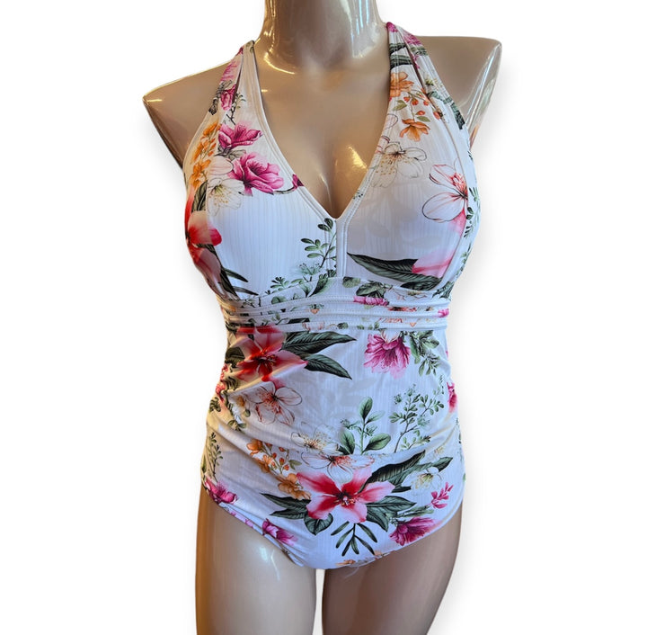 1 Piece Swimsuit W/Bindings - Flora