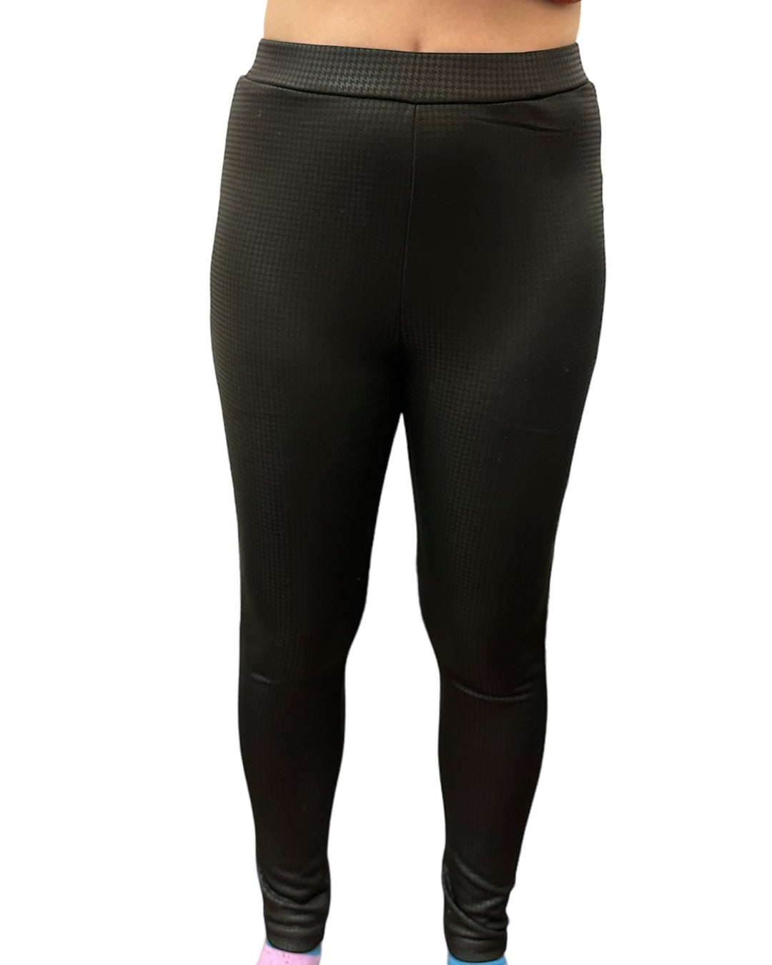 Fleece Lined Faux Leather Looking Leggins