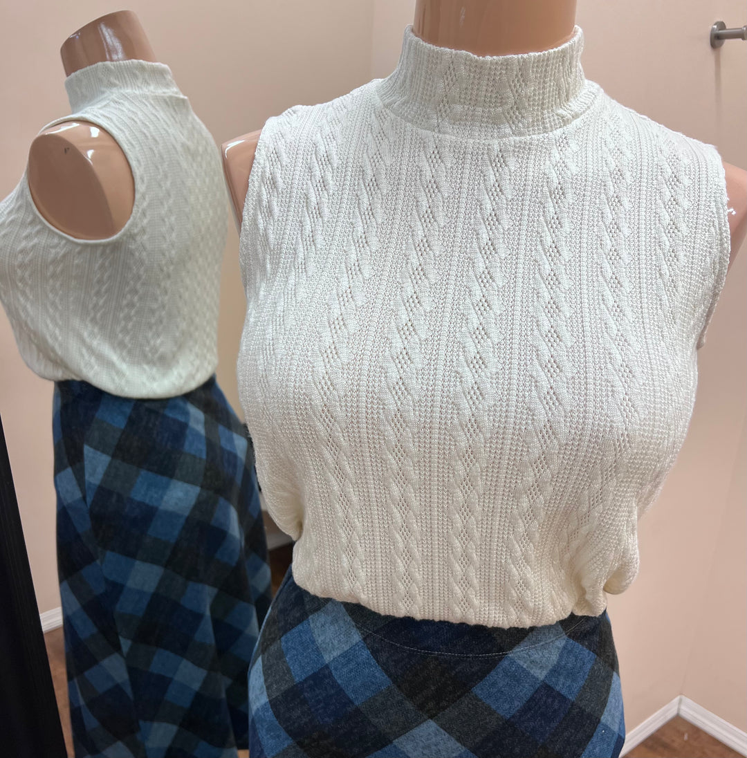 Knit mock neck top best sale