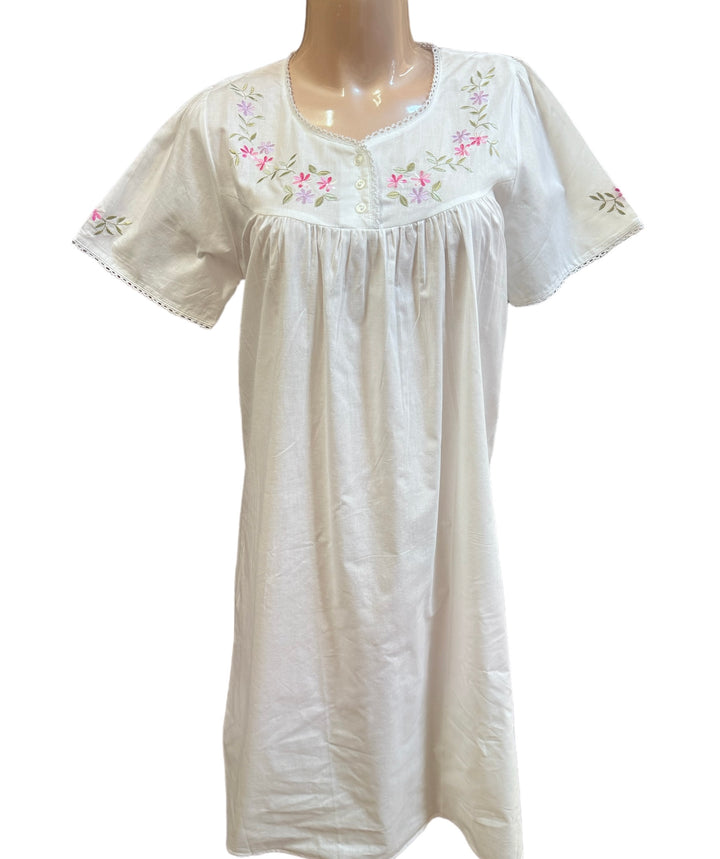 Short Sleeve Cotton Nightgown