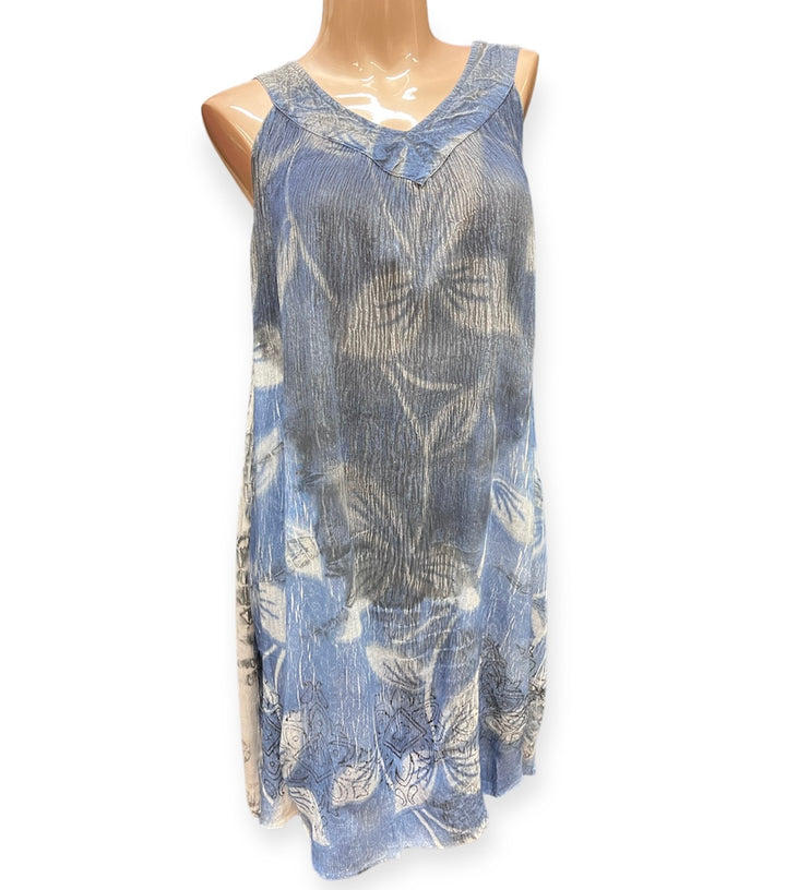 Printed Rayon Mini Umbrella Dress