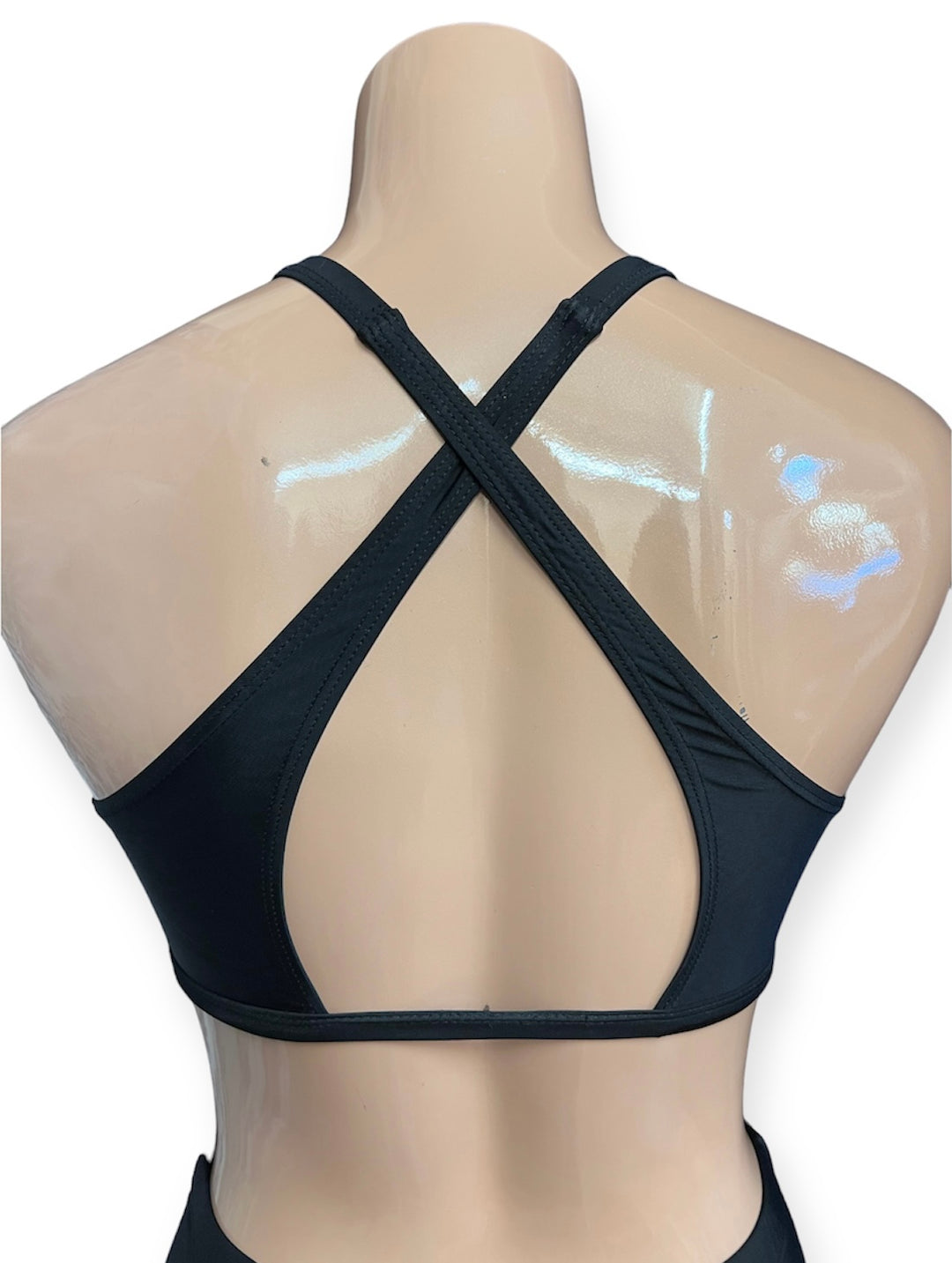 Core High Neck Open Back Bikini Top