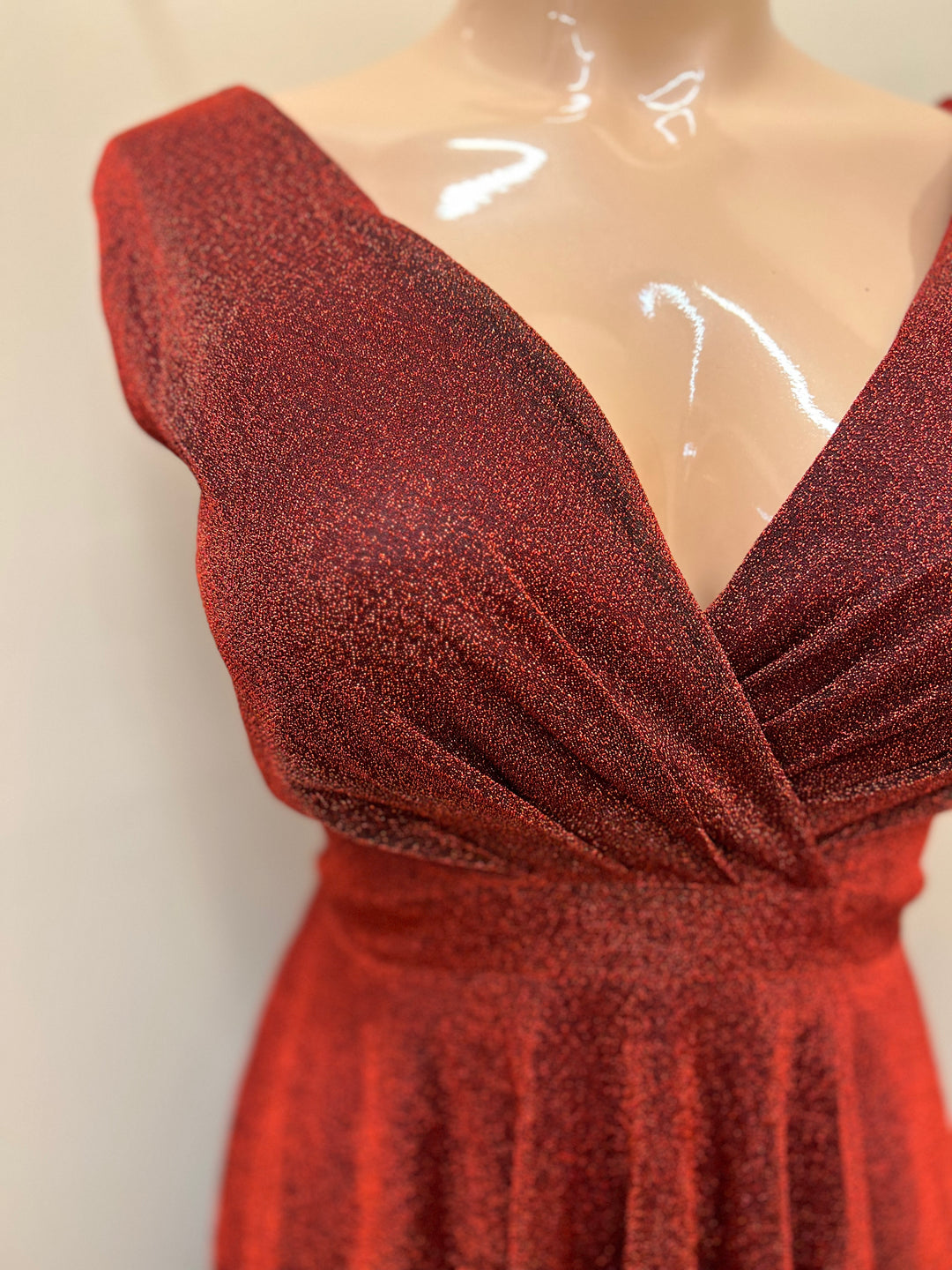 Burgundy Holiday Glitter Dress