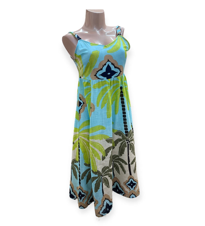 Tropical Print Summer Dress