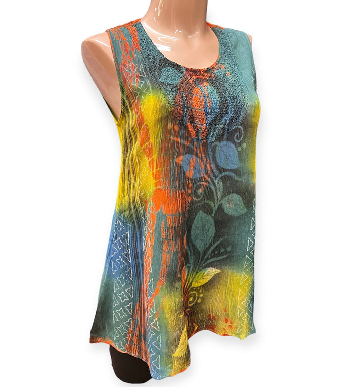 Sleeveless Rayon Top