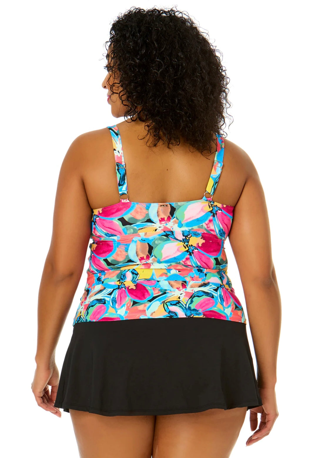 Amalfi Floral Underwire Surplice Tri Tankini