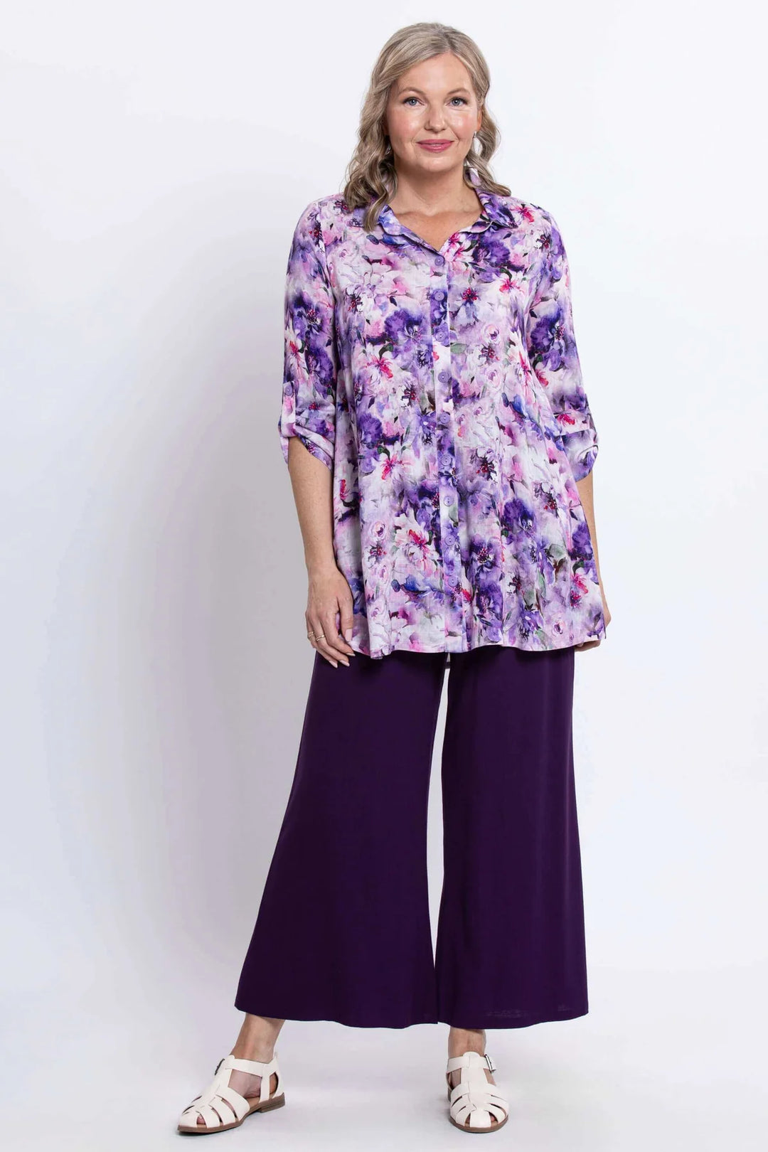 Celine Linen / Bamboo Blouse - Royale Dynasty