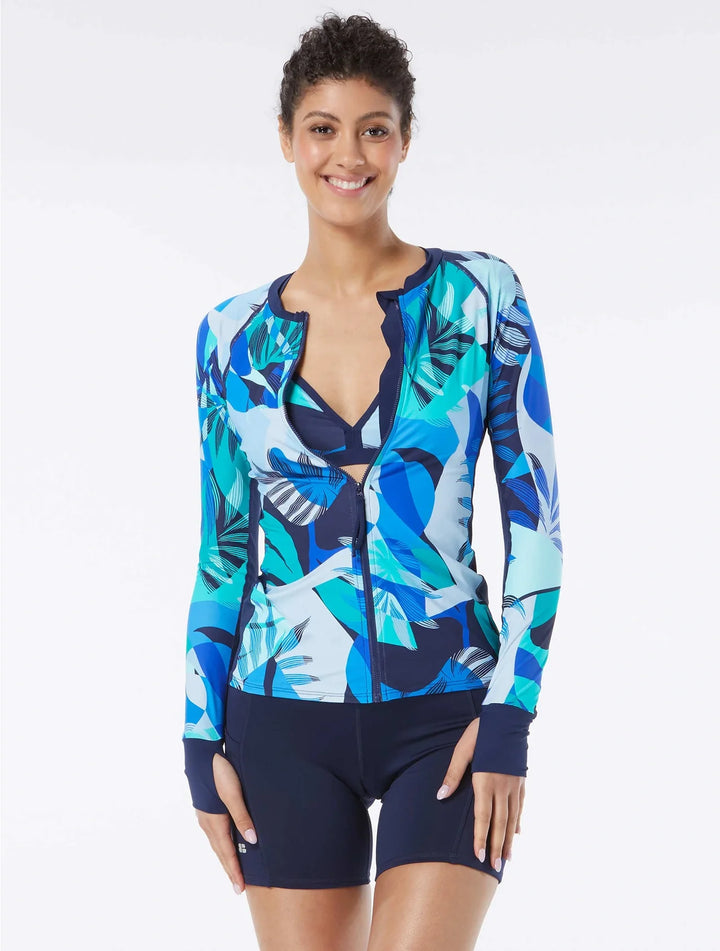 Ava Zip Front Rash Guard