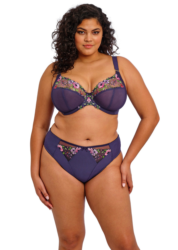 Elomi Himari Underwire Plunge Bra - Midnight