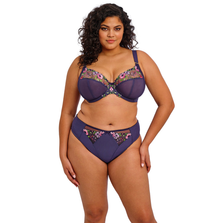 Elomi Himari High Leg Brief  - Midnight