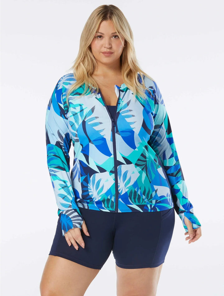 Ava Zip Front Rash Guard