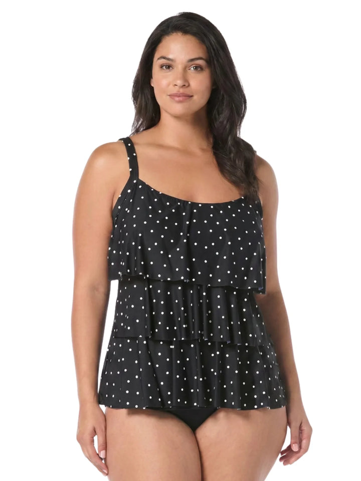 Jane Ruffle Tankini - Sailor Dot