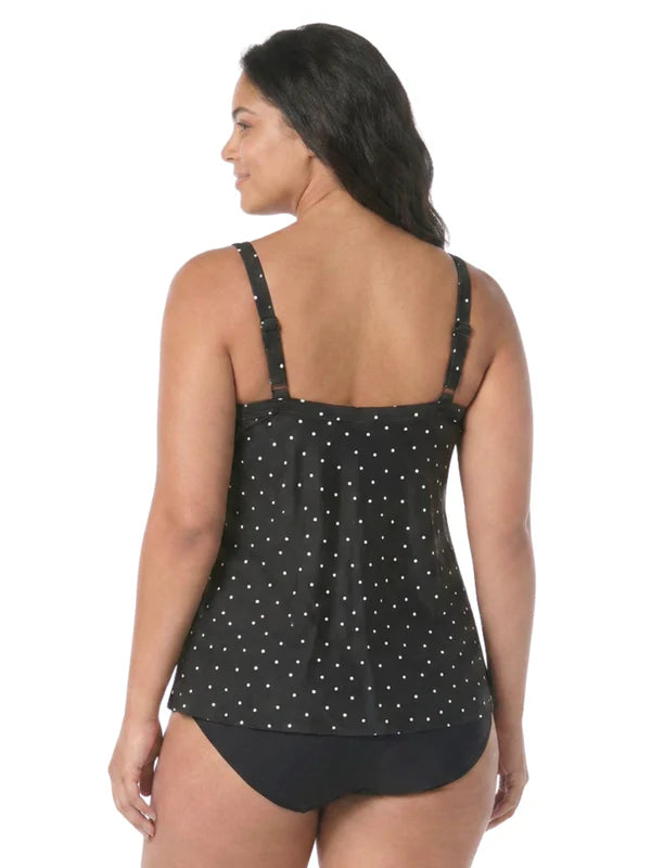 Jane Ruffle Tankini - Sailor Dot