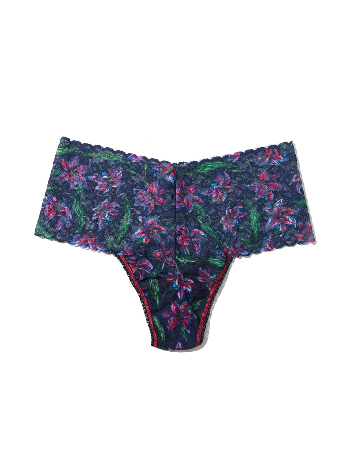 Hanky Panky Printed Retro Lace Thong