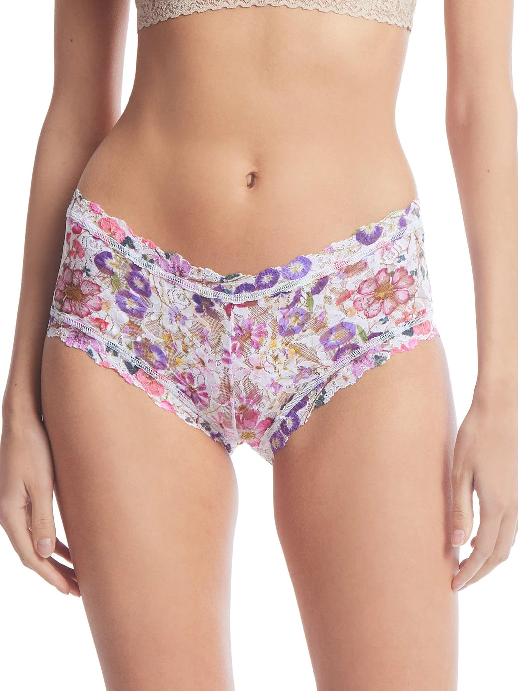 Hanky Panky Printed Signature Lace Boyshort - Pressed Bouquet