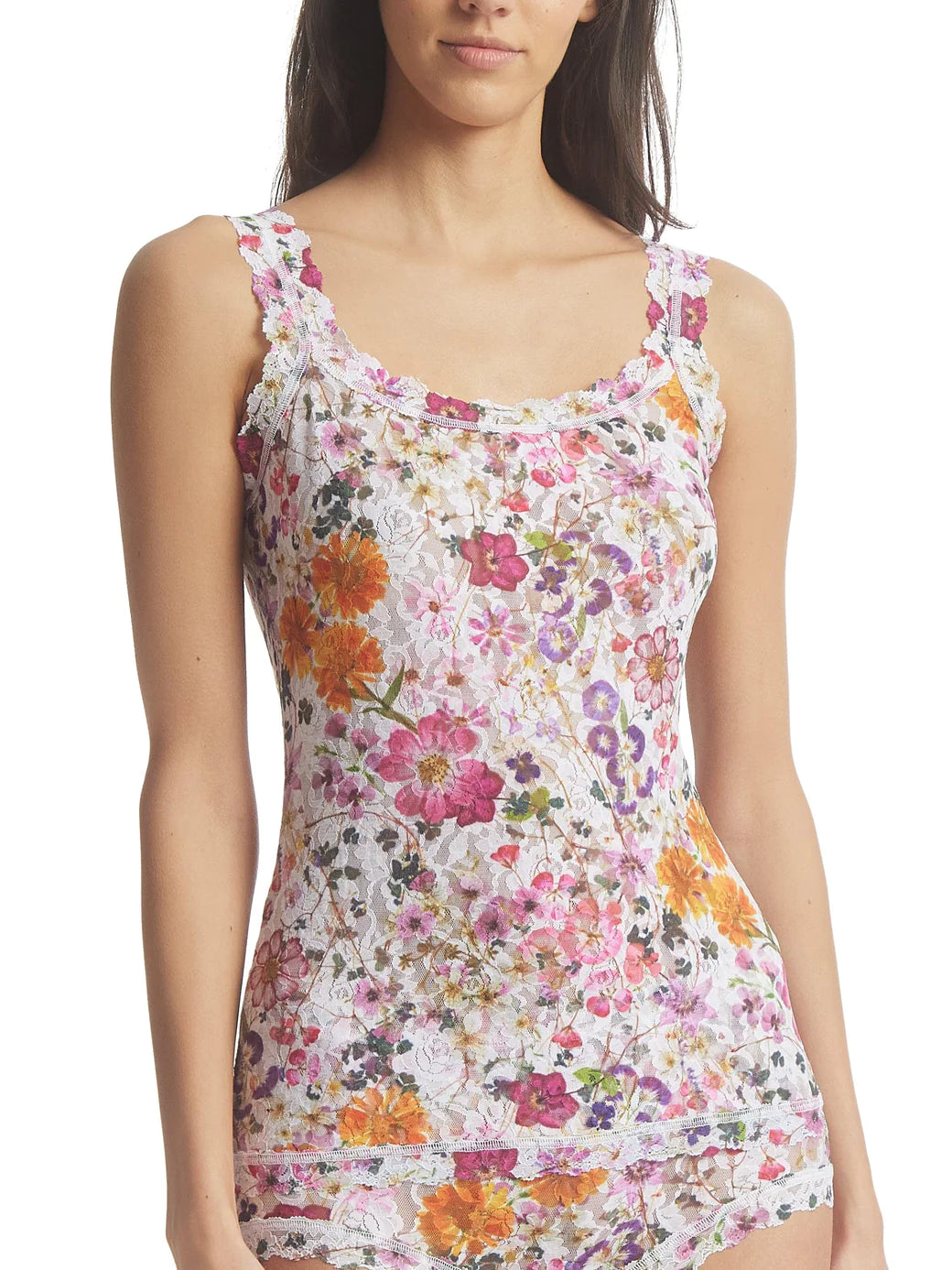 Hanky Panky Printed Signature Lace Classic Cami - Pressed Bouquet