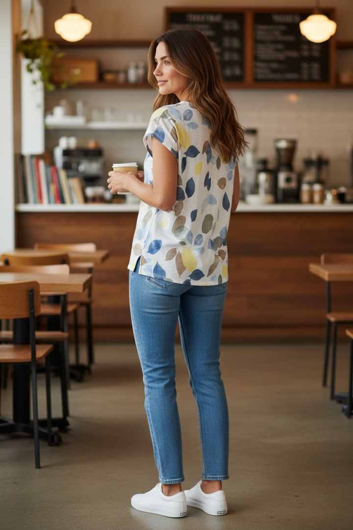 Spring Pastels Short Sleeve Top