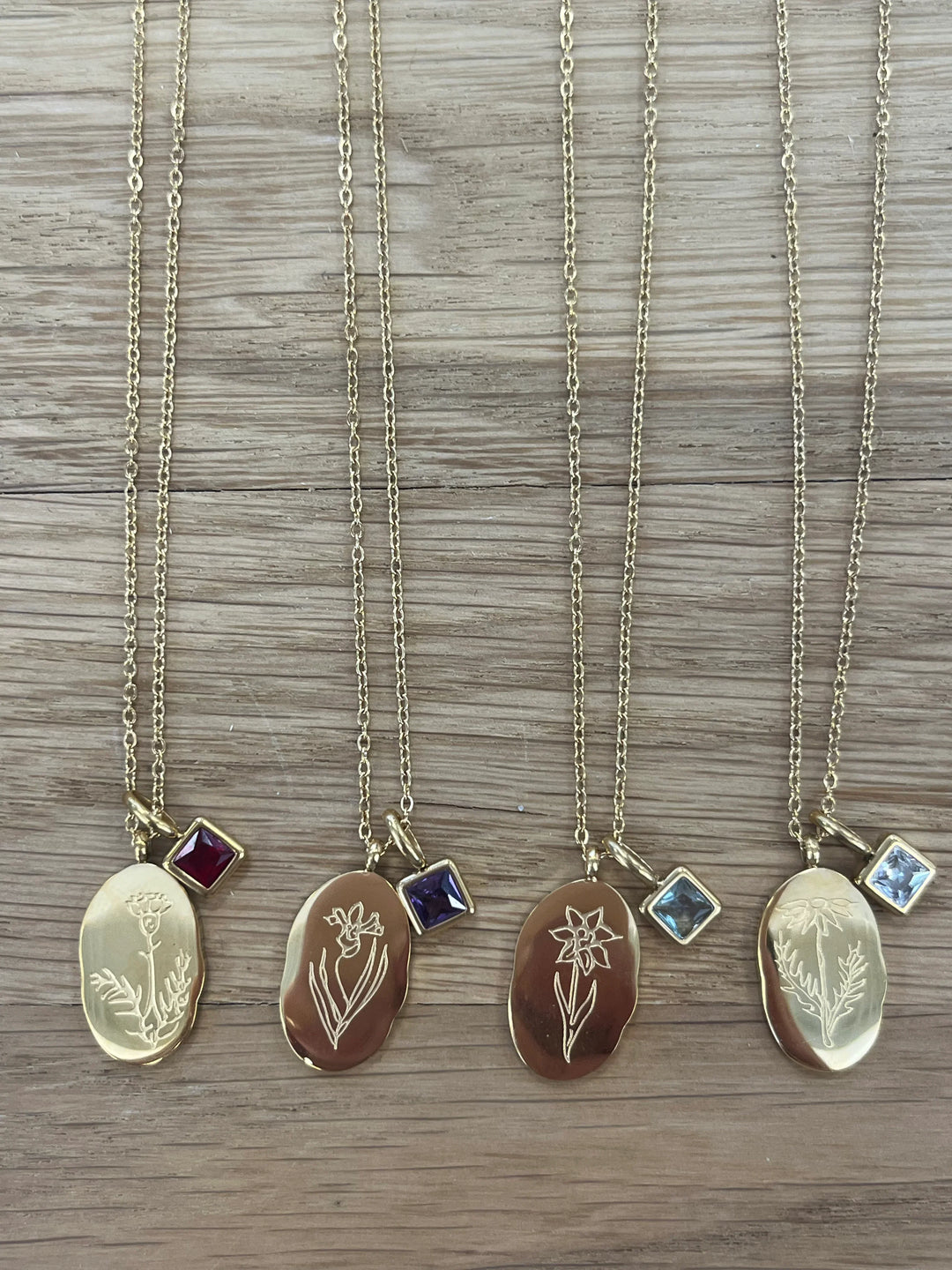Gold Birth Month Necklaces