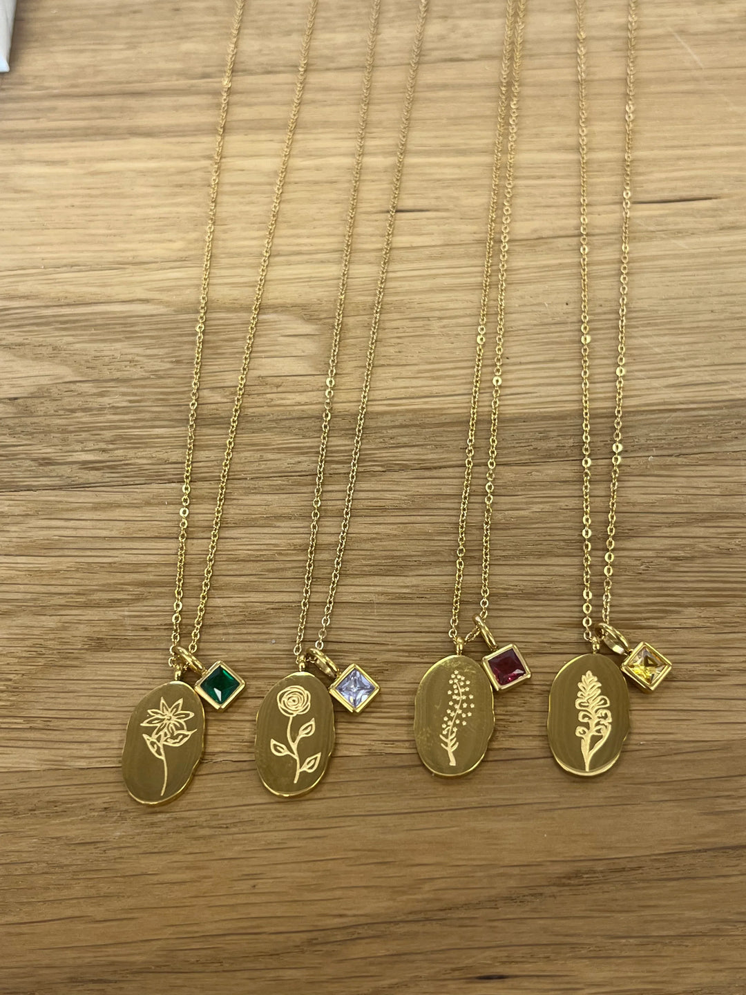 Gold Birth Month Necklaces