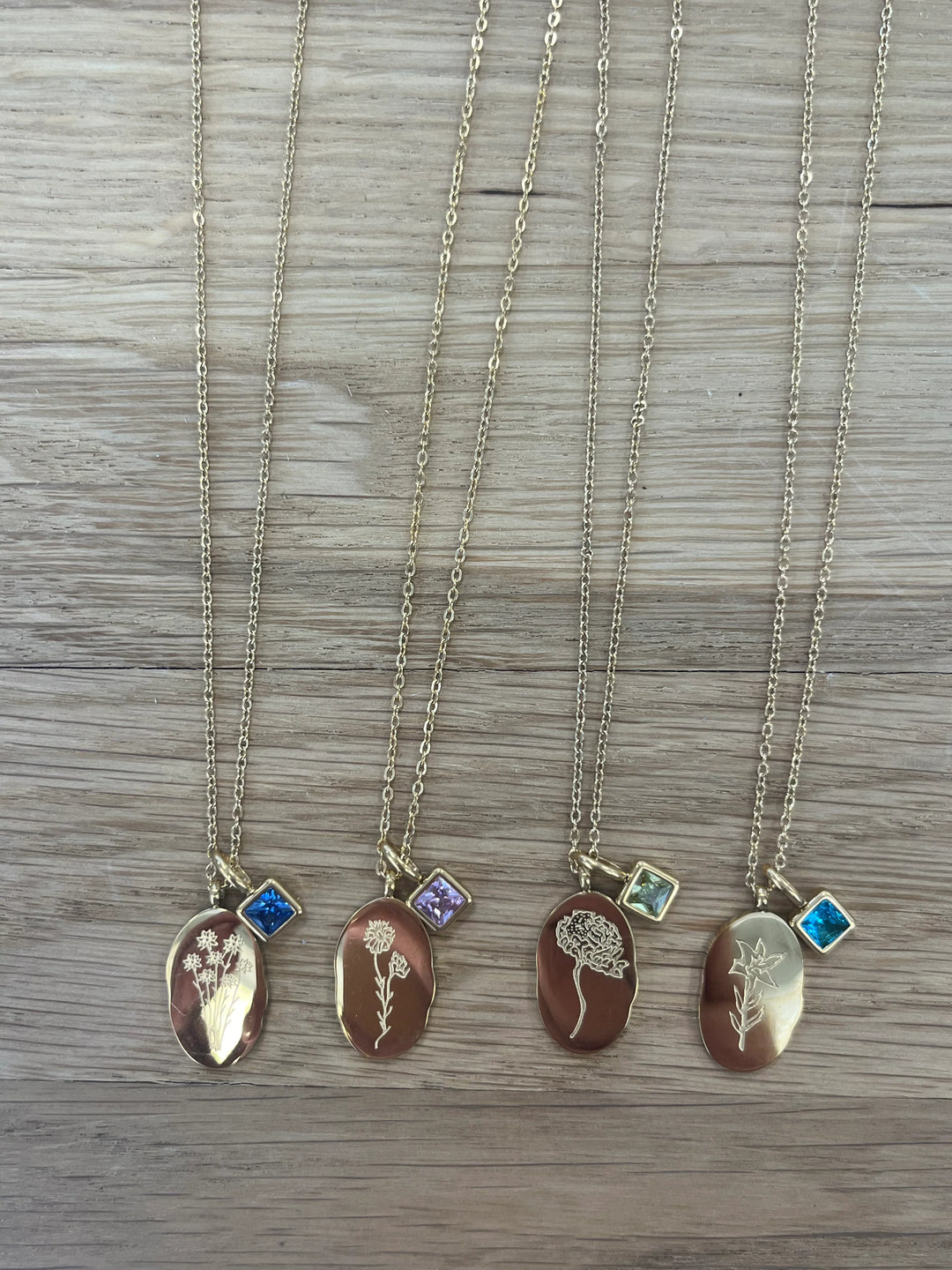 Gold Birth Month Necklaces