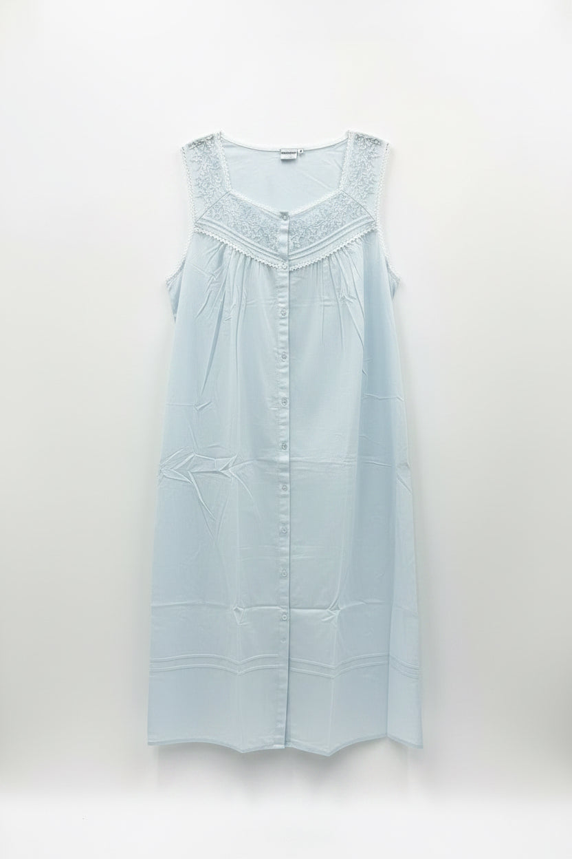 Sleeveless Cotton Nightgown