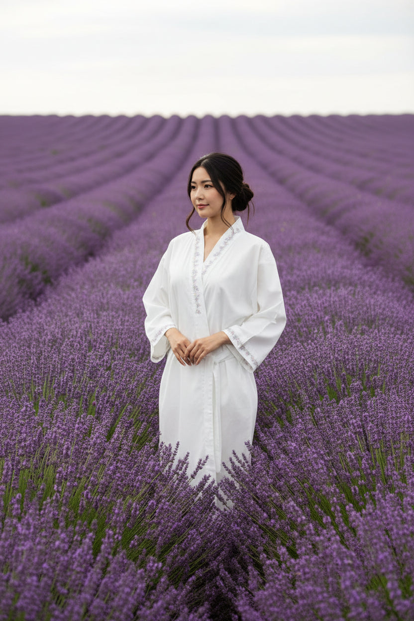 Cotton Wrap Robe