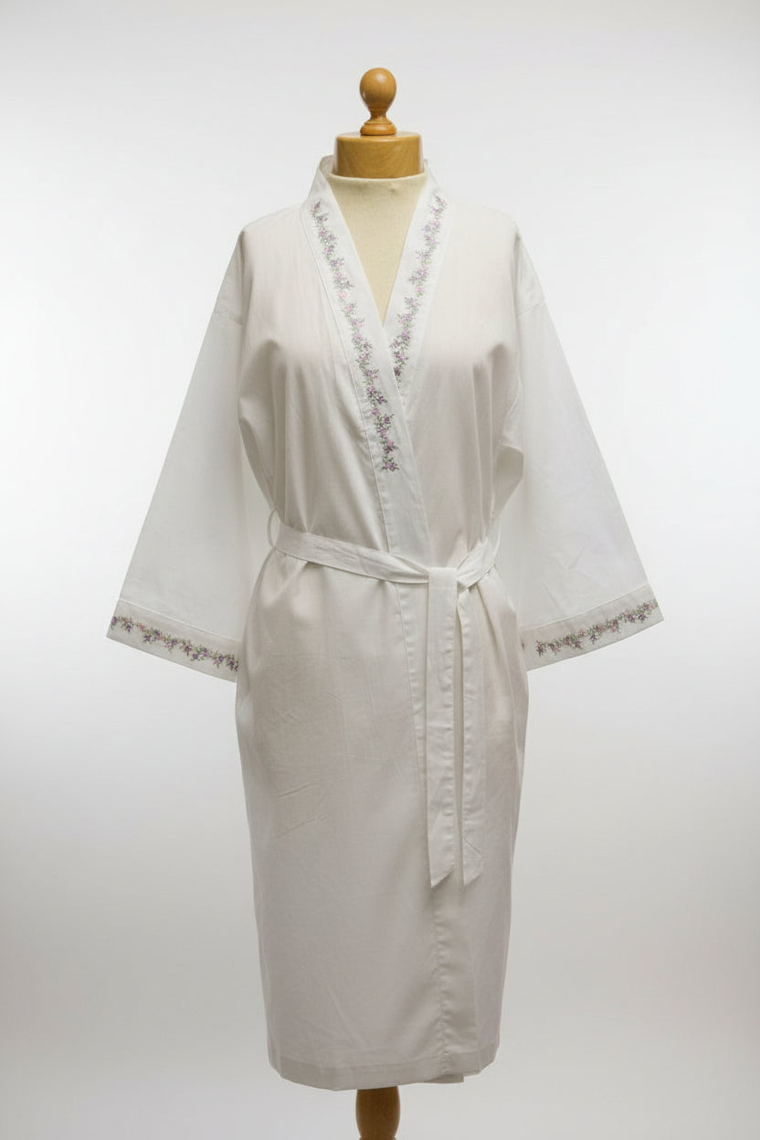 Cotton Wrap Robe