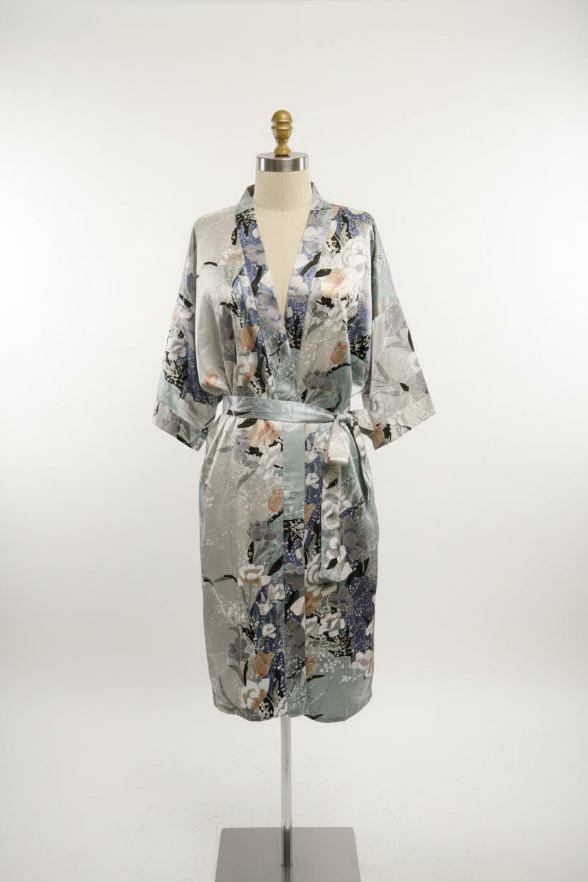 Blossom Satin Kimono