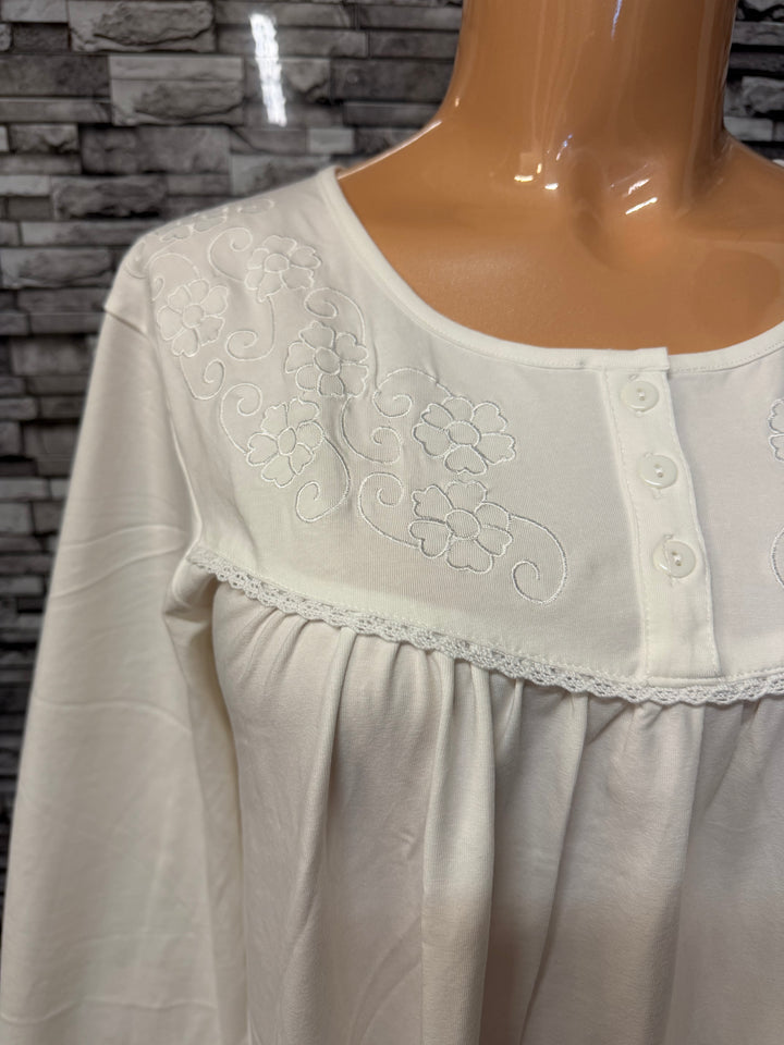 Long Sleeve Jersey Nightgown